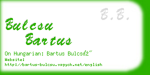 bulcsu bartus business card